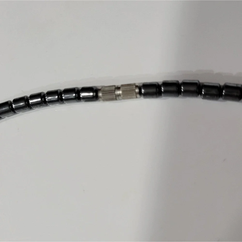 Authentic‎ Hematite Eagle Head Pendant Charm Statement Men's Necklace